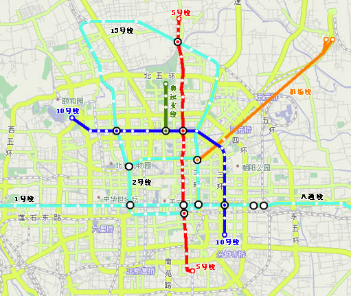 北京一号线地铁线路图图片